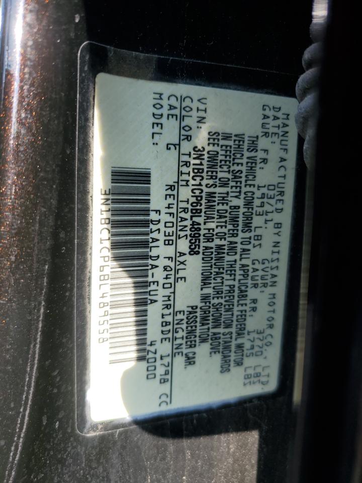 2011 Nissan Versa S VIN: 3N1BC1CP6BL489558 Lot: 63127525