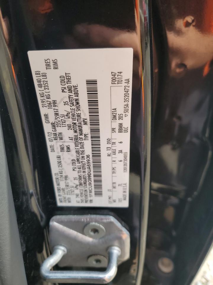 2013 Ford Escape Se VIN: 1FMCU9G99DUA69936 Lot: 65387205