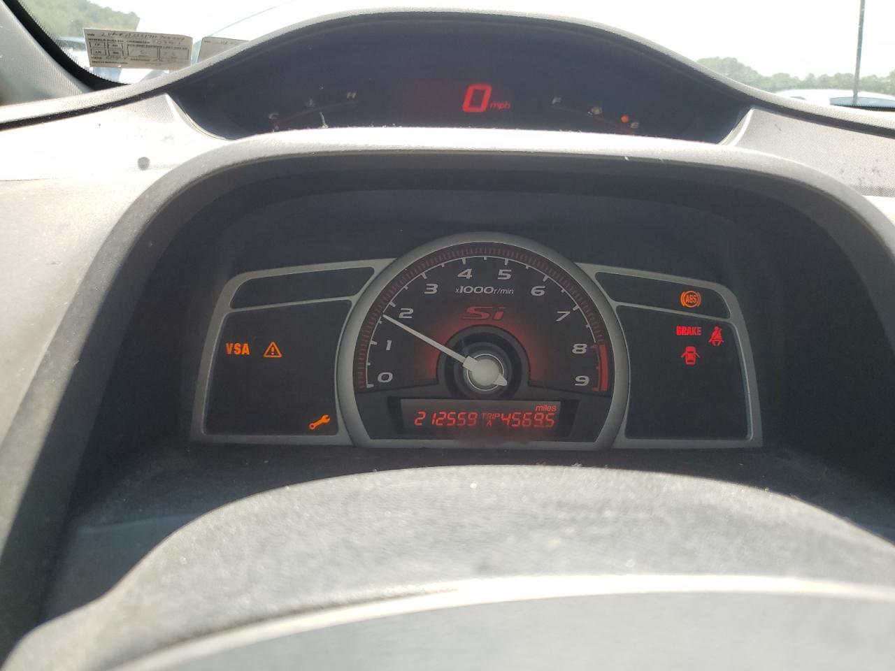 2007 Honda Civic Si VIN: 2HGFA55517H708984 Lot: 66087215