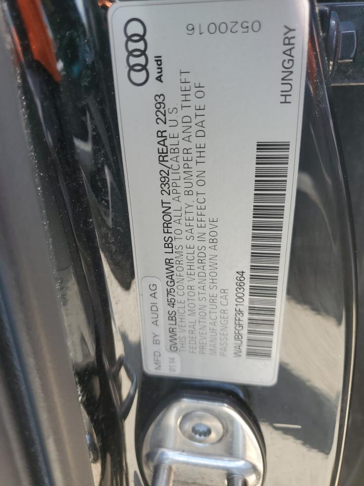 2015 Audi A3 Premium VIN: WAUBFGFF3F1003664 Lot: 64356415