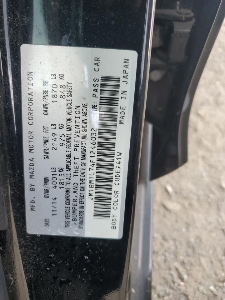 2015 Mazda 3 Touring VIN: JM1BM1L74F1246032 Lot: 66801365