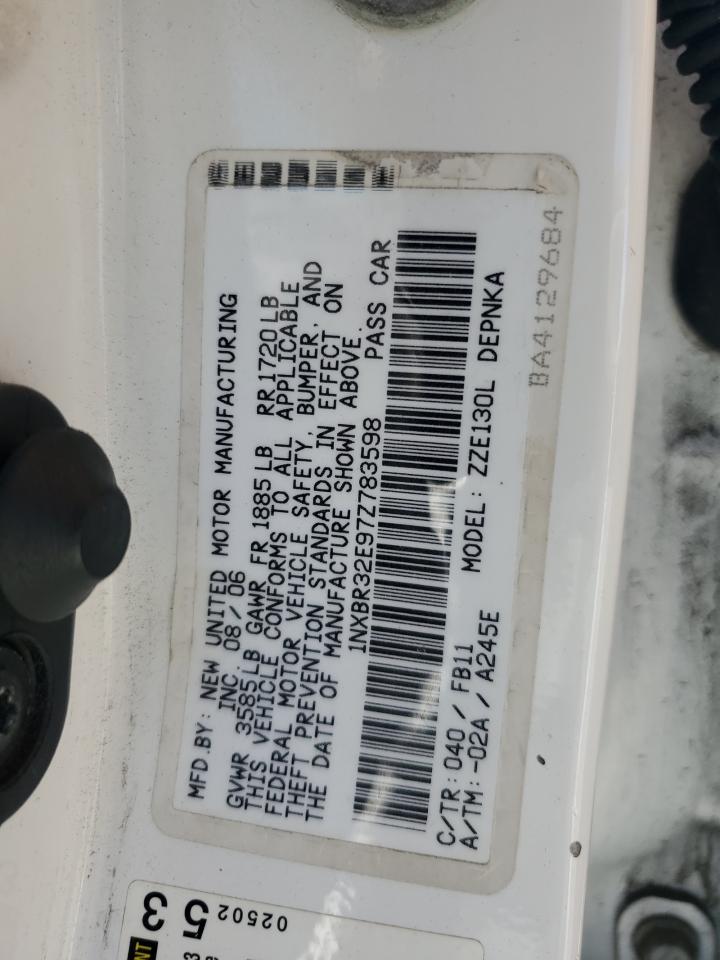 1nxbr32e97z783598 1NXBR32E97Z783598 2007 Toyota Corolla Ce
