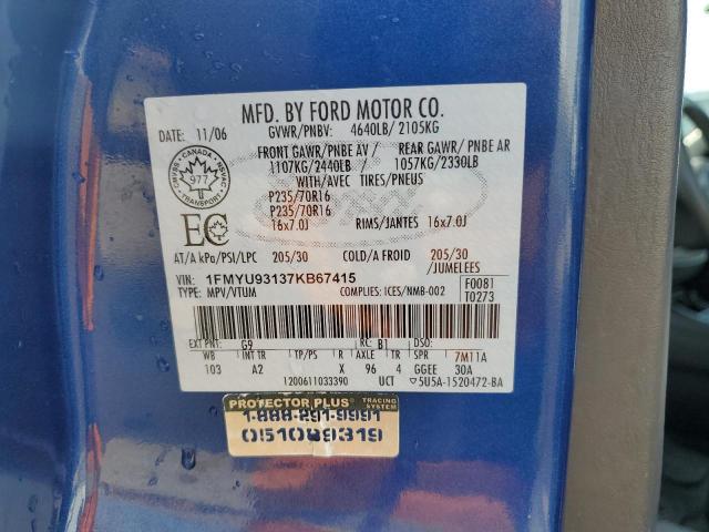 2007 FORD ESCAPE XLT  