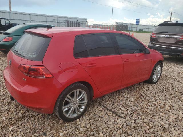 Hatchbacks VOLKSWAGEN GOLF 2015 Czerwony