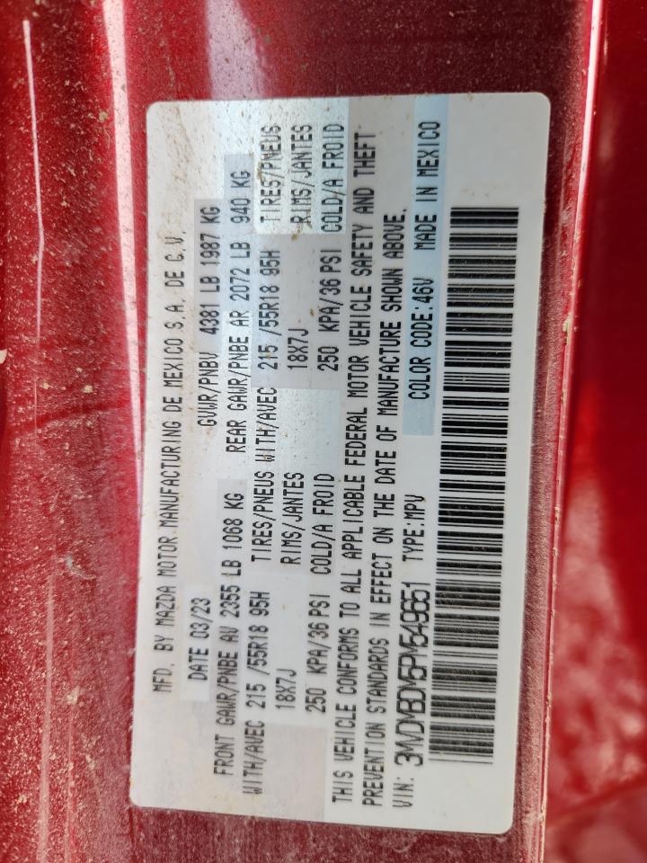 2023 Mazda Cx-30 Premium VIN: 3MVDMBDM5PM549651 Lot: 64356565