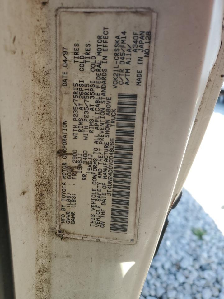 1997 Toyota T100 Xtracab Sr5 VIN: JT4UN24D0V0048066 Lot: 66256565