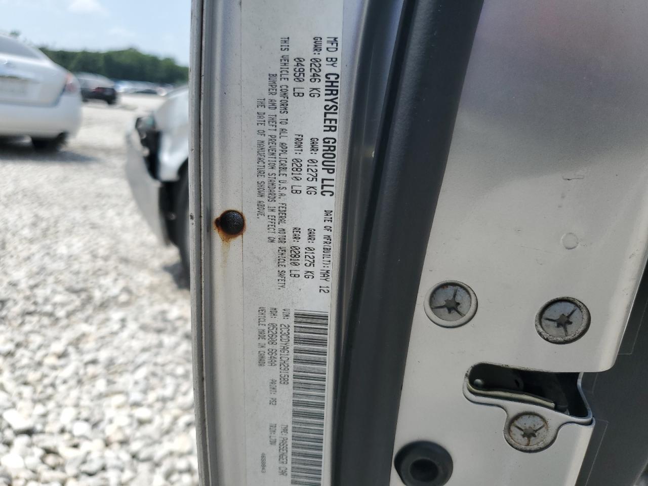 2012 Dodge Challenger Sxt VIN: 2C3CDYAG1CH291589 Lot: 65995465