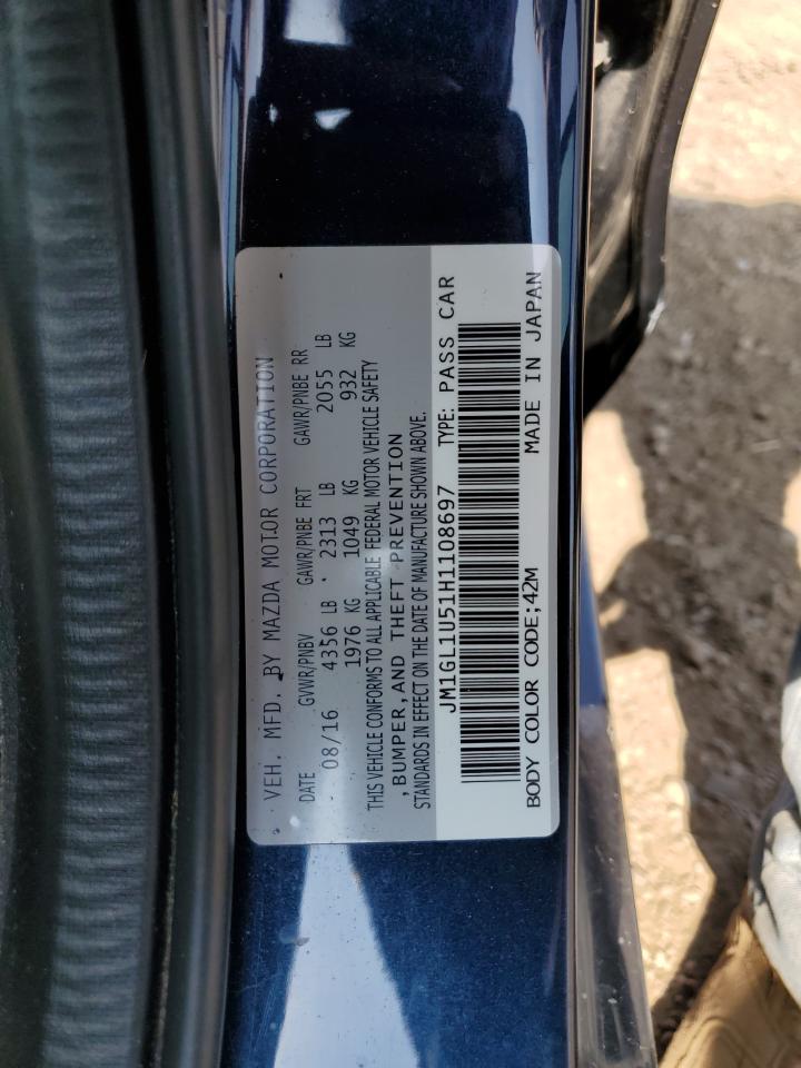 2017 Mazda 6 Sport VIN: JM1GL1U51H1108697 Lot: 64805455