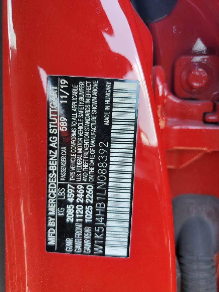 2020 Mercedes-Benz Cla 250 4Matic VIN: W1K5J4HB1LN088392 Lot: 62594665