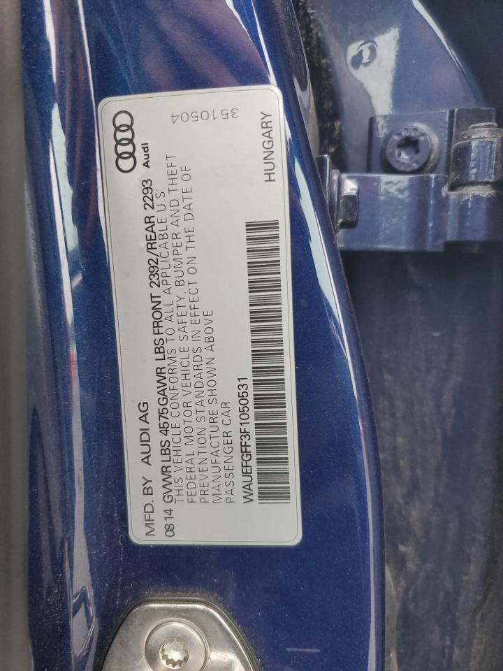 2015 Audi A3 Premium Plus VIN: WAUEFGFF3F1050531 Lot: 64274225