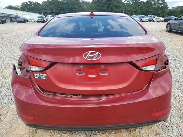 Sedans HYUNDAI ELANTRA 2016 Red