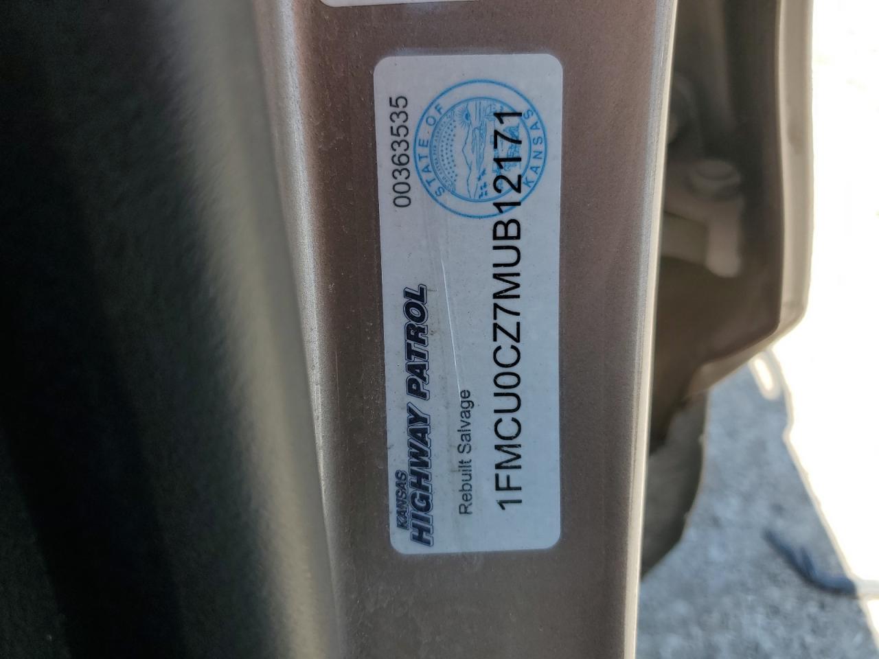 2021 Ford Escape Sel VIN: 1FMCU0CZ7MUB12171 Lot: 63276015