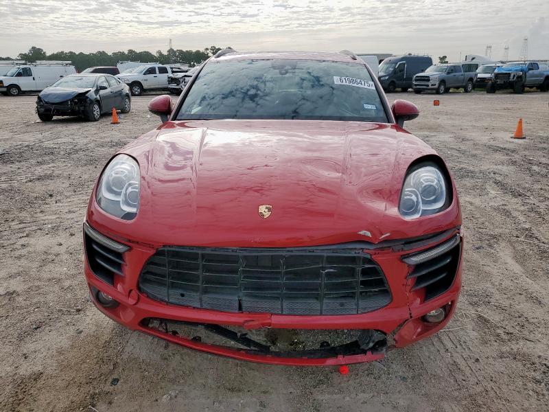  PORSCHE MACAN 2017 Czerwony