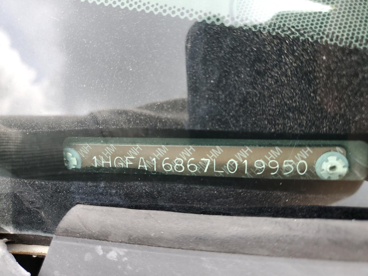 2007 Honda Civic Ex VIN: 1HGFA16867L019950 Lot: 64953765