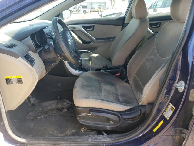  HYUNDAI ELANTRA 2014 Blue