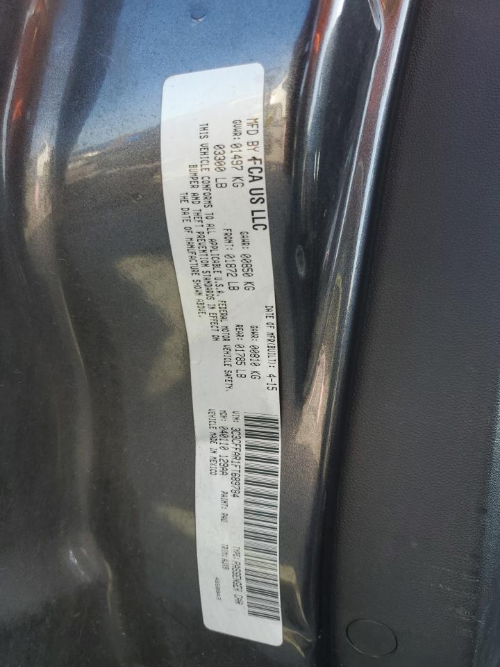 2015 Fiat 500 Pop VIN: 3C3CFFAR1FT689784 Lot: 63301625