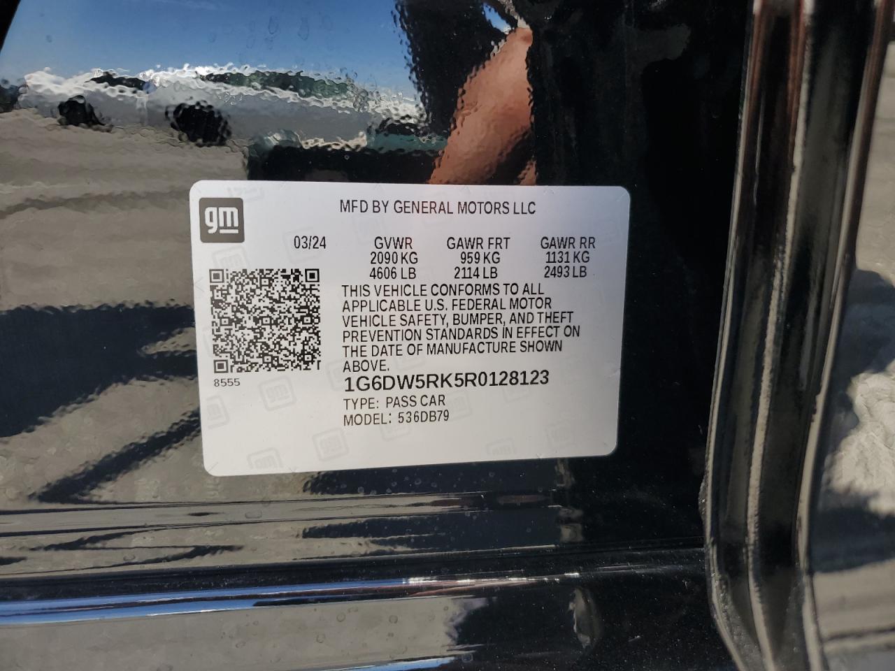 2024 Cadillac Ct5 Luxury VIN: 1G6DW5RK5R0128123 Lot: 63753685