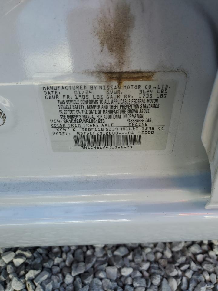 2024 Nissan Versa Sv VIN: 3N1CN8EV4RL861623 Lot: 66732195