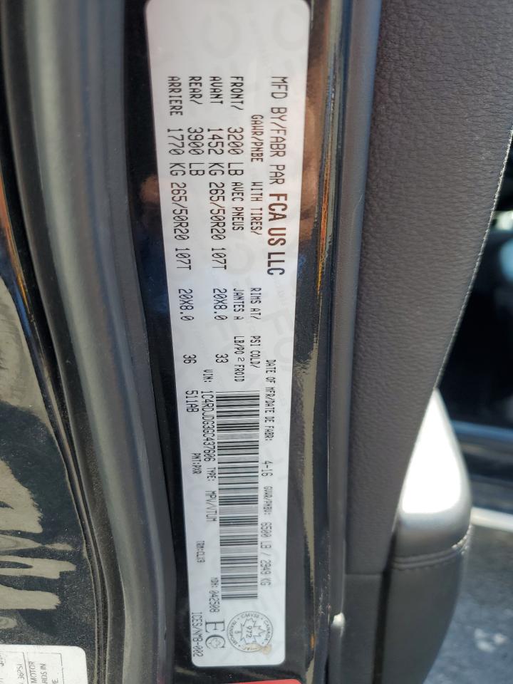 2016 Dodge Durango Limited VIN: 1C4RDJDG3GC437606 Lot: 64063185