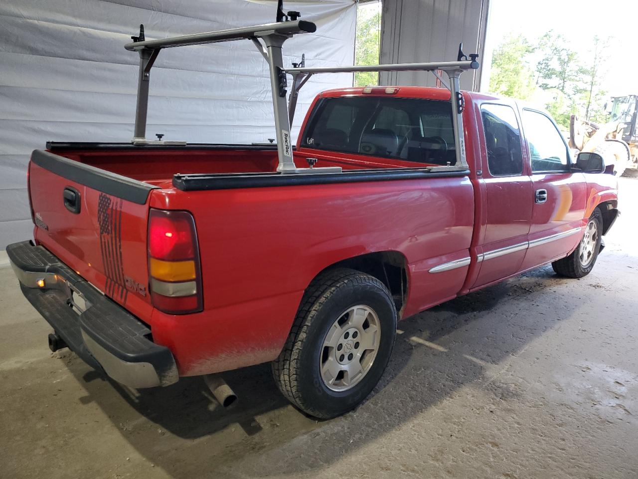 2000 GMC New Sierra C1500 red pickup gas 1GTEC19T9YZ153936 photo #4