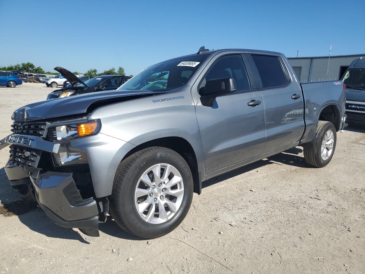 2021 Chevrolet Silverado K1500 Custom VIN: 3GCPYBEK1MG329692 Lot: 64009655