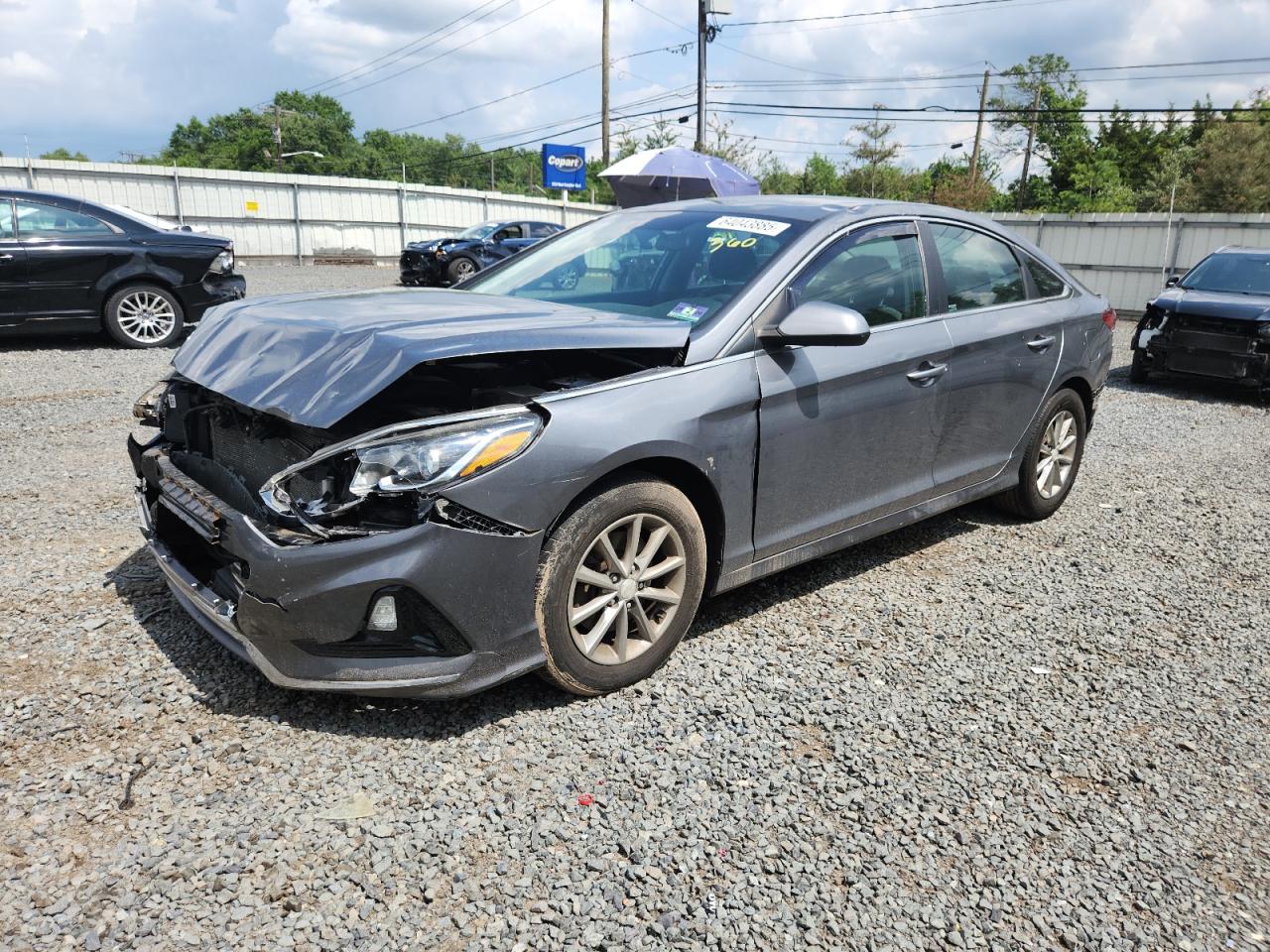 2018 Hyundai Sonata Se grey null gas 5NPE24AF4JH714728 photo #1