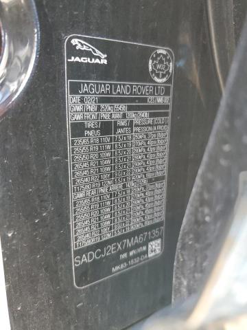 2021 JAGUAR F-PACE S  