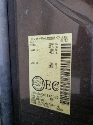 2012 NISSAN MAXIMA S  