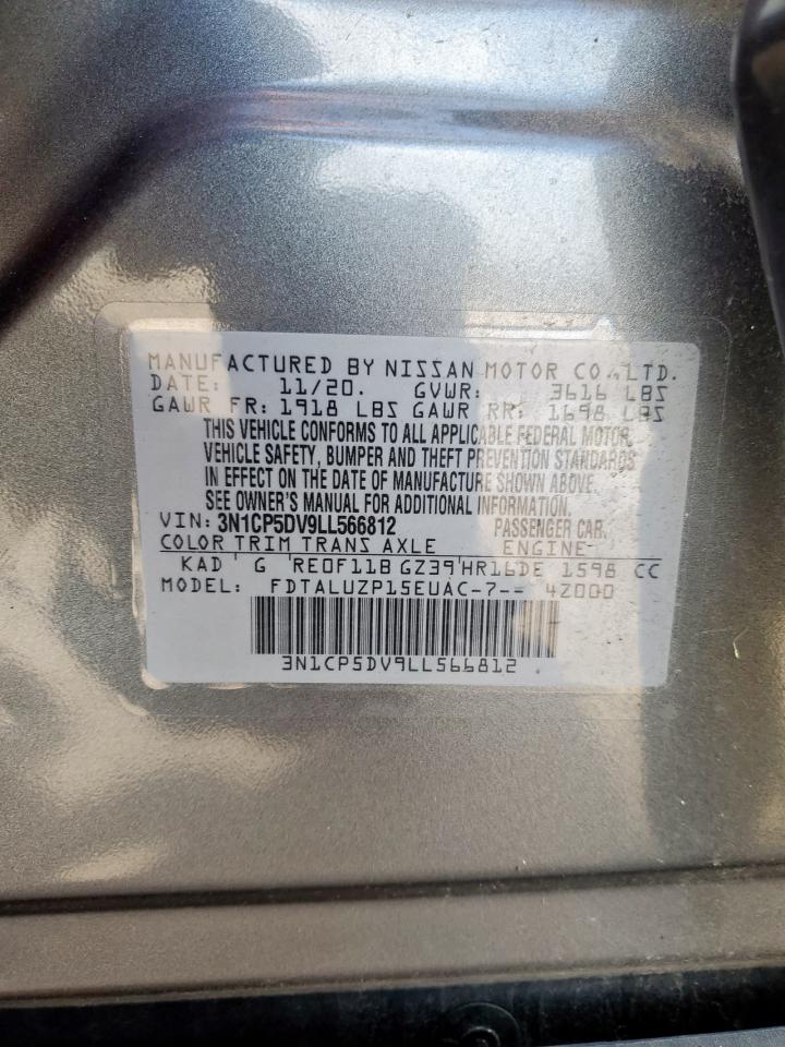 2020 Nissan Kicks Sr VIN: 3N1CP5DV9LL566812 Lot: 64874935