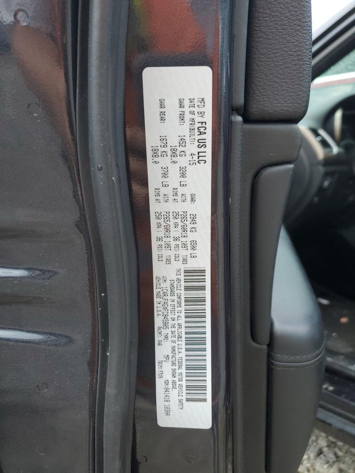 2015 Jeep Grand Cherokee Laredo VIN: 1C4RJFAGXFC845805 Lot: 64669315