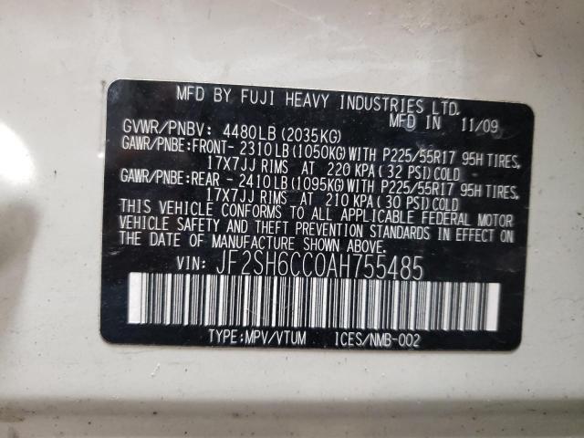 2010 SUBARU FORESTER 2.5X PREMIUM  