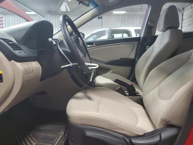  HYUNDAI ACCENT 2017 Czerwony