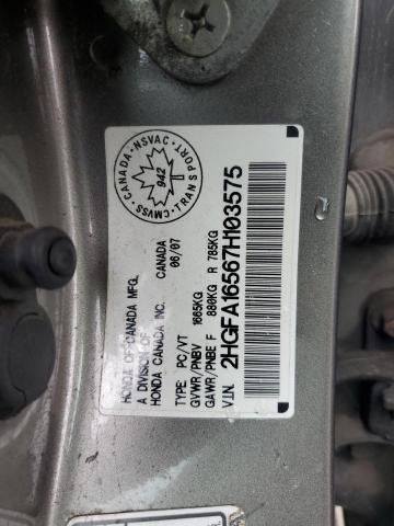 2007 HONDA CIVIC LX  