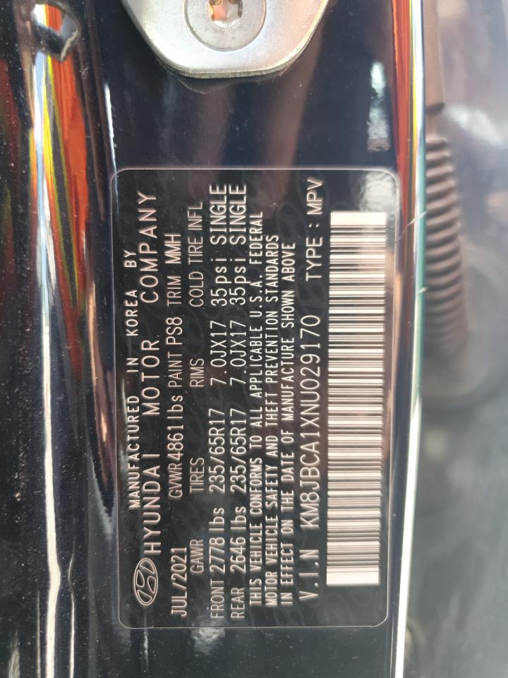 2022 Hyundai Tucson Blue VIN: KM8JBCA1XNU029170 Lot: 63126575