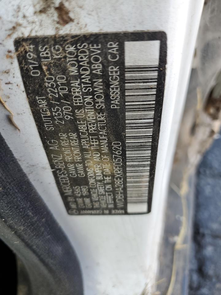 1994 Mercedes-Benz C 280 VIN: WDBHA28EXRF057620 Lot: 66727635