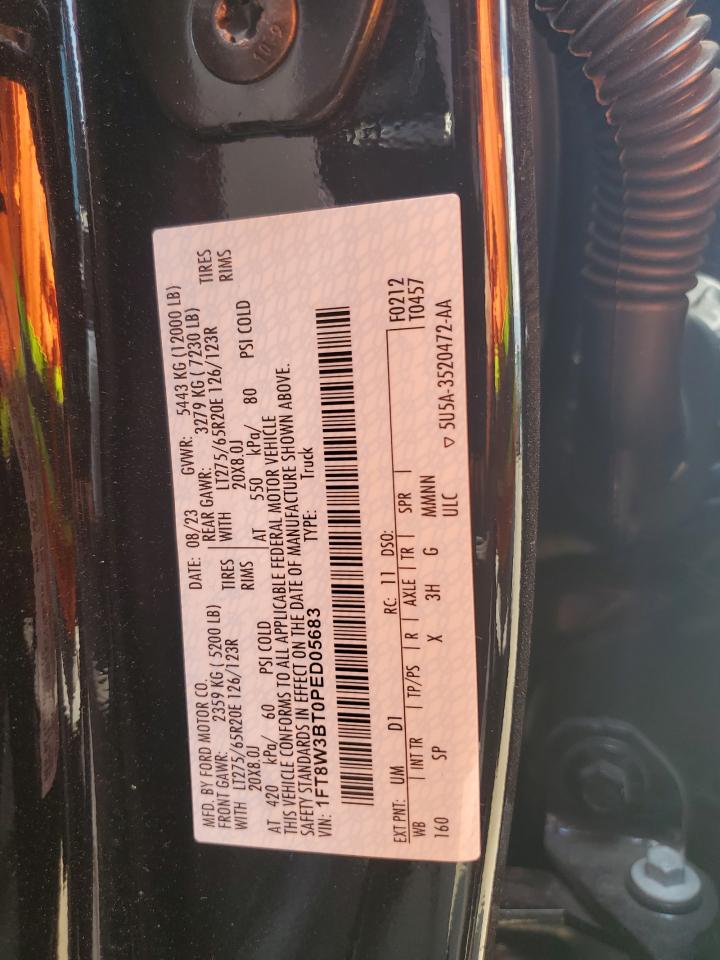 2023 Ford F350 Super Duty VIN: 1FT8W3BT0PED05683 Lot: 63636245