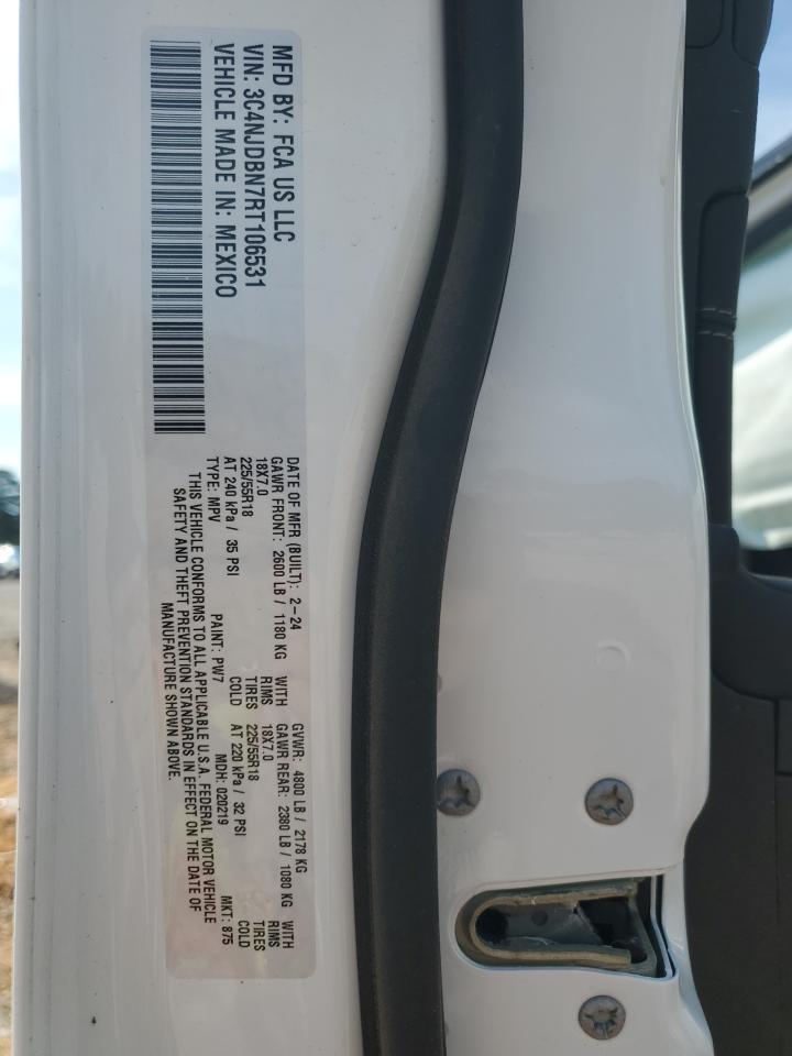 2024 Jeep Compass Latitude VIN: 3C4NJDBN7RT106531 Lot: 63383875