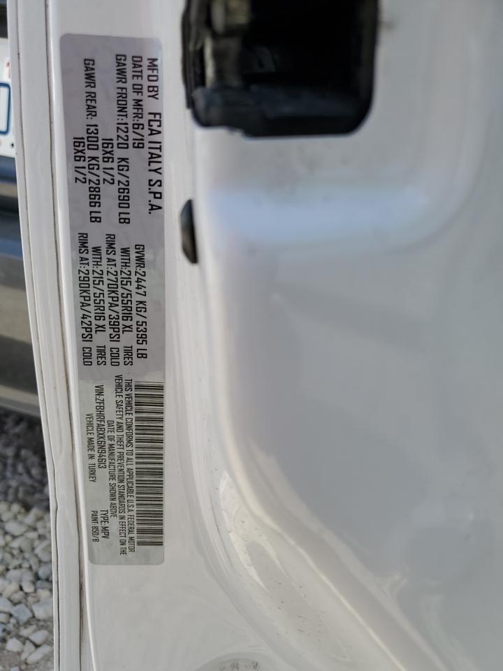 2019 Ram Promaster City VIN: ZFBHRFABXK6N94613 Lot: 71737285