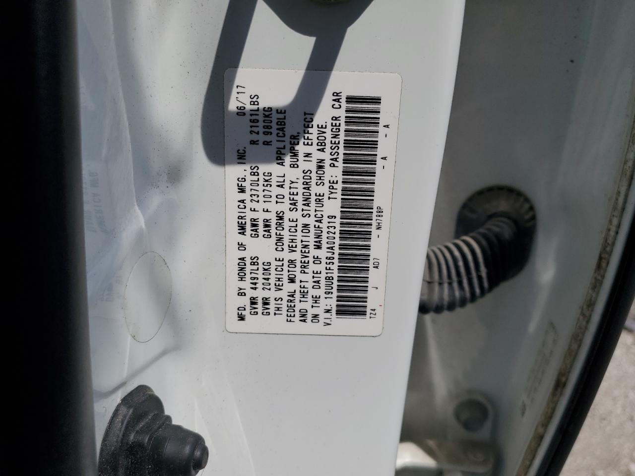 2018 Acura Tlx Tech VIN: 19UUB1F56JA002319 Lot: 64352815