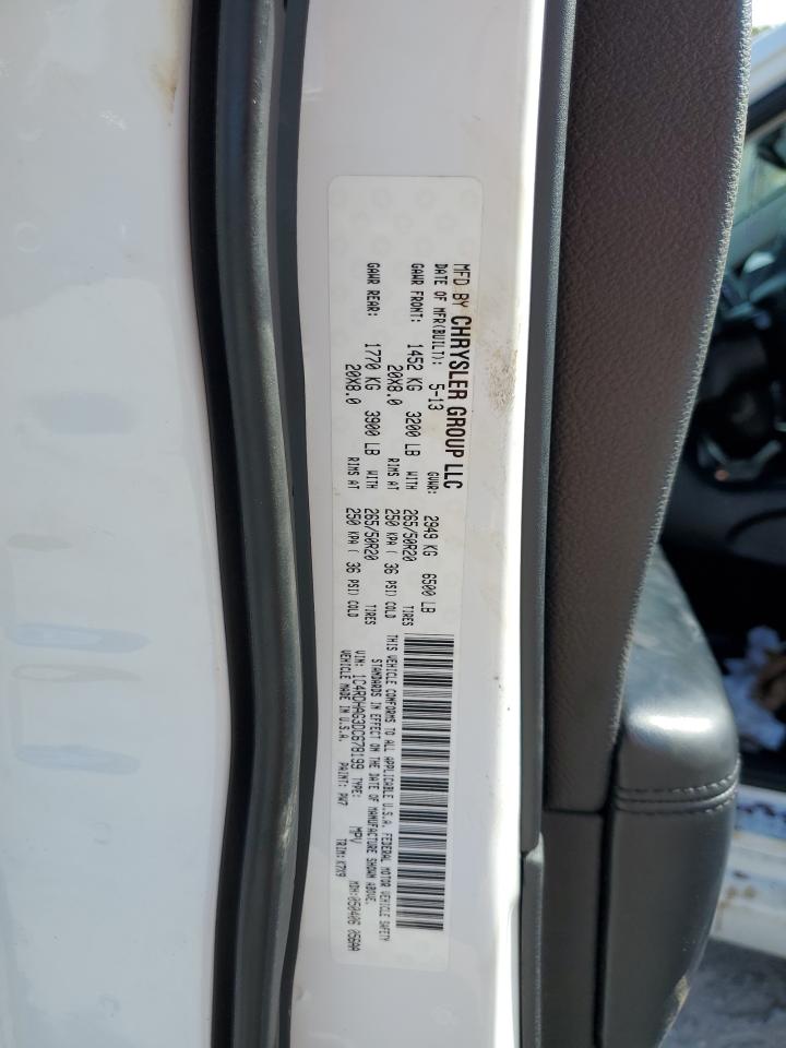 2013 Dodge Durango Sxt VIN: 1C4RDHAG3DC678199 Lot: 65405835