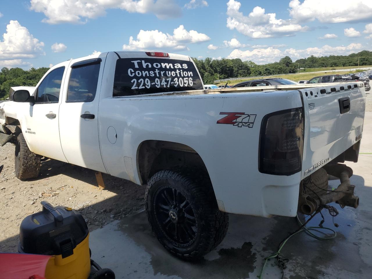 2009 GMC Sierra K2500 Sle white null diesel 1GTHK53619F183929 photo #3