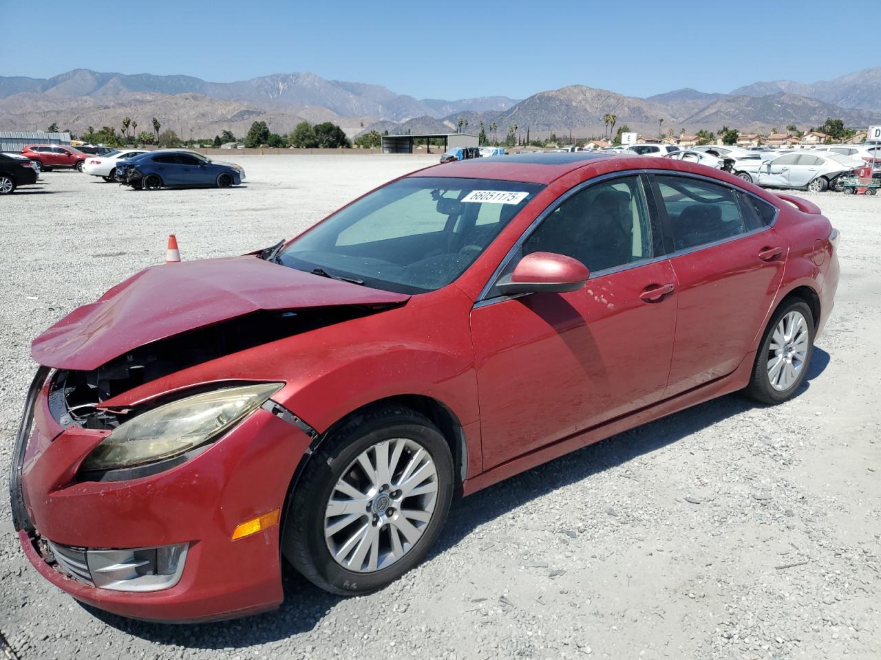 2009 Mazda 6 I red null gas 1YVHP82A095M00685 photo #1