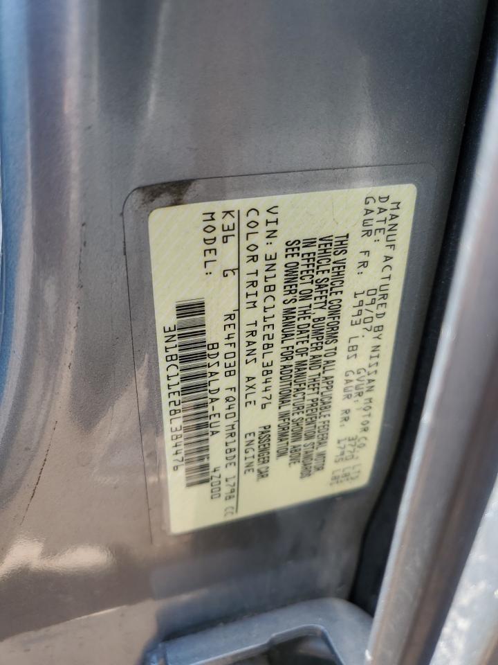 2008 Nissan Versa S VIN: 3N1BC11E28L384476 Lot: 63845315