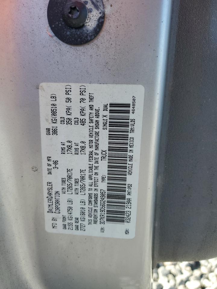 2006 Dodge Ram 1500 VIN: 3D7KR19D56G249057 Lot: 65257035