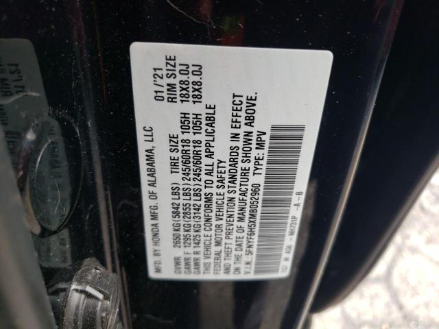 2021 HONDA PILOT EXL