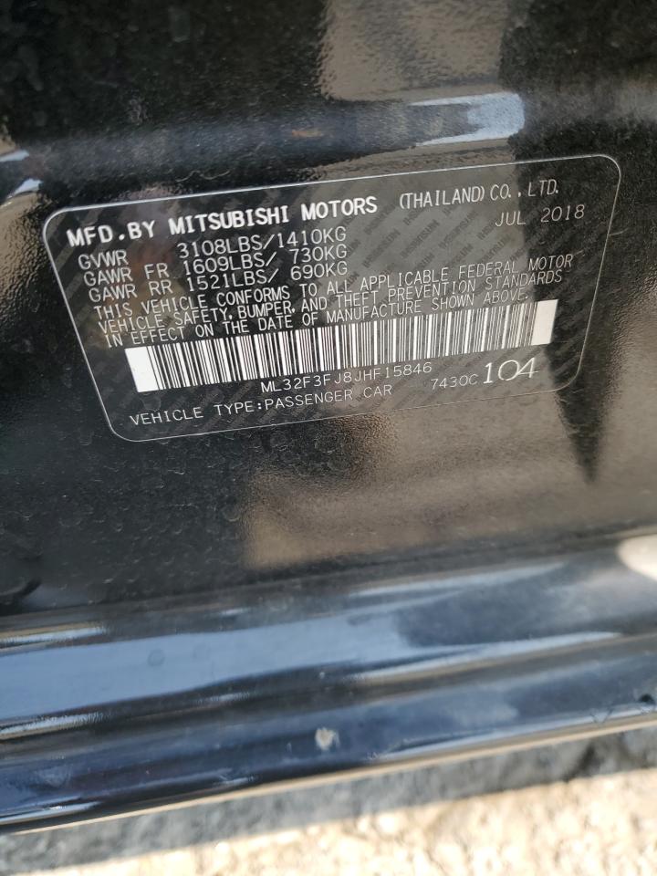 2018 Mitsubishi Mirage G4 Es VIN: ML32F3FJ8JHF15846 Lot: 64827815