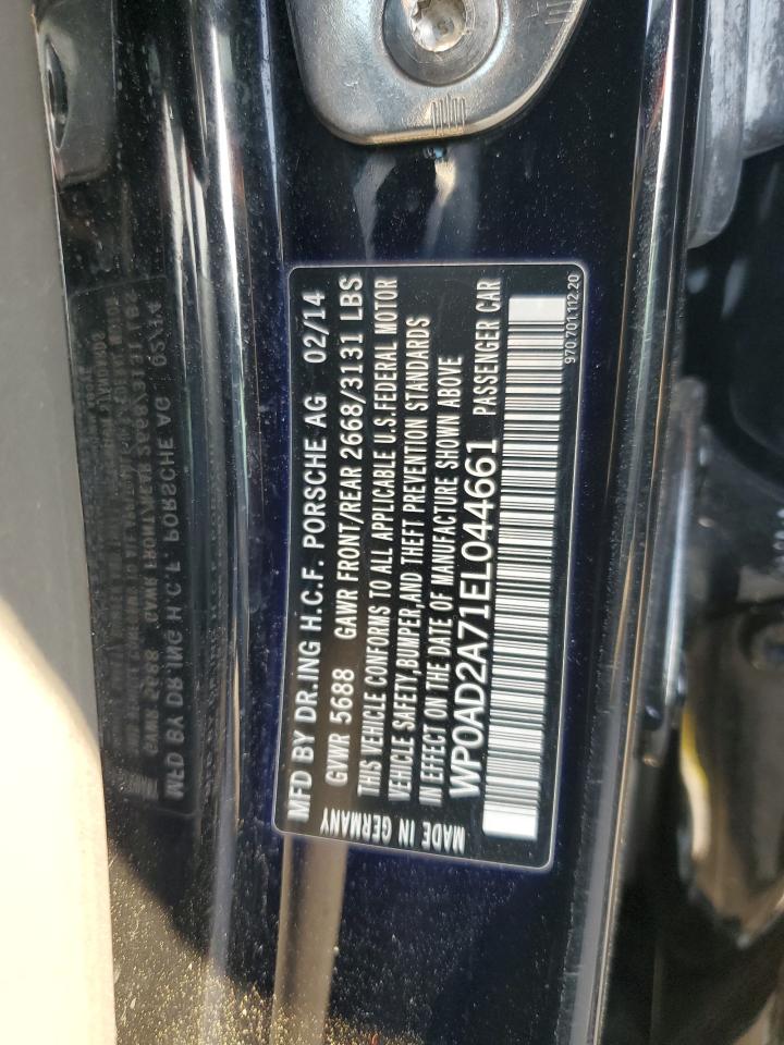 2014 Porsche Panamera S Hybrid VIN: WP0AD2A71EL044661 Lot: 63784405