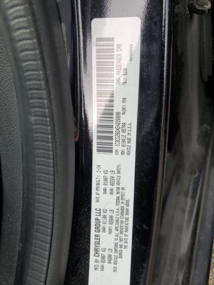 2014 Dodge Avenger R/T VIN: 1C3CDZBGXEN226898 Lot: 63991755