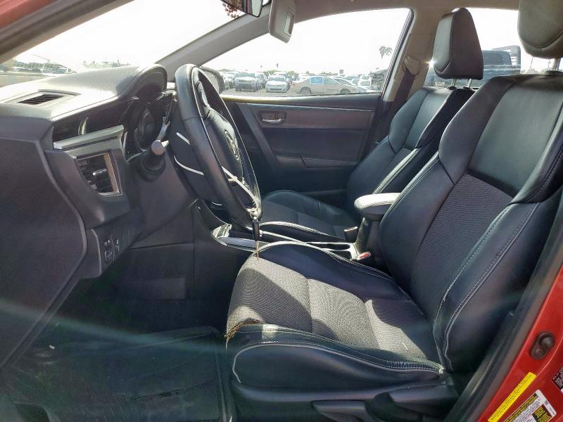  TOYOTA COROLLA 2015 Czerwony