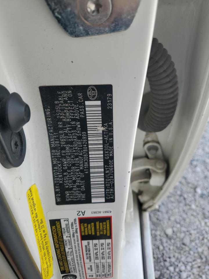 2011 Toyota Avalon Base VIN: 4T1BK3DB7BU426999 Lot: 65627815